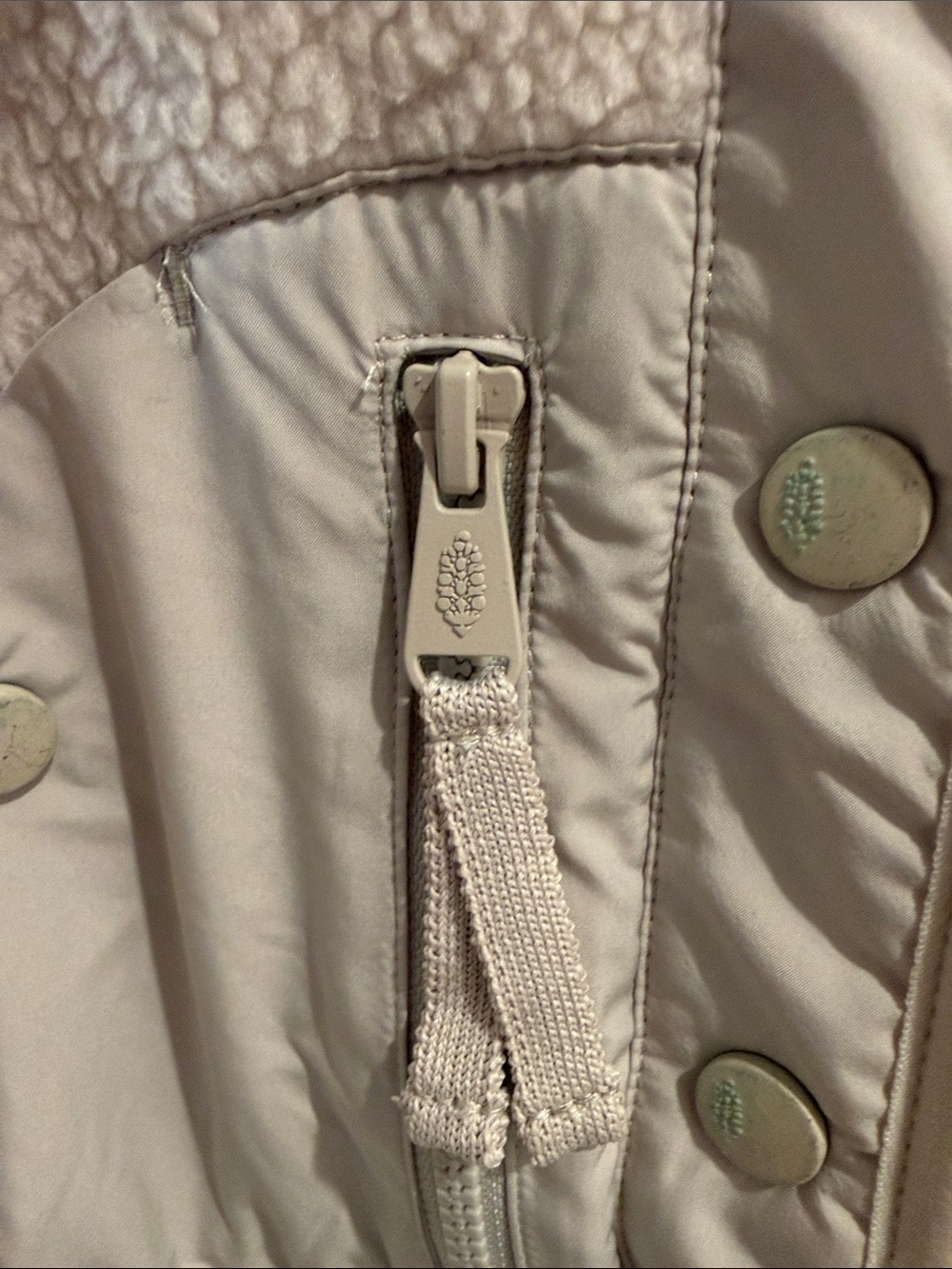 FP Movement by Free People Cream Teddy Jacket - Picture 6 of 10